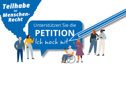 Die Anzeige der Lebenshilfe macht auf eine Petition aufmerksmam.